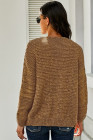 Open Front Chunky Long Sleeve Knit Cardigan