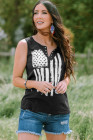 American Shirts Flag Graphic Tank Top for Women