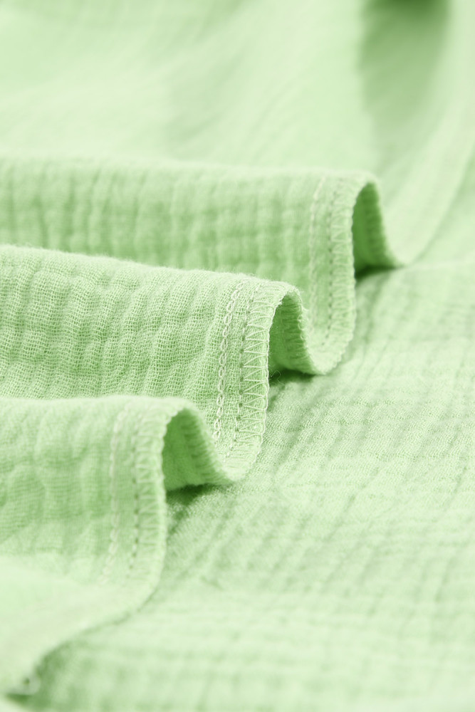 Crinkled Buttons Maxi Beach Dress with Slits Swimear Coverups