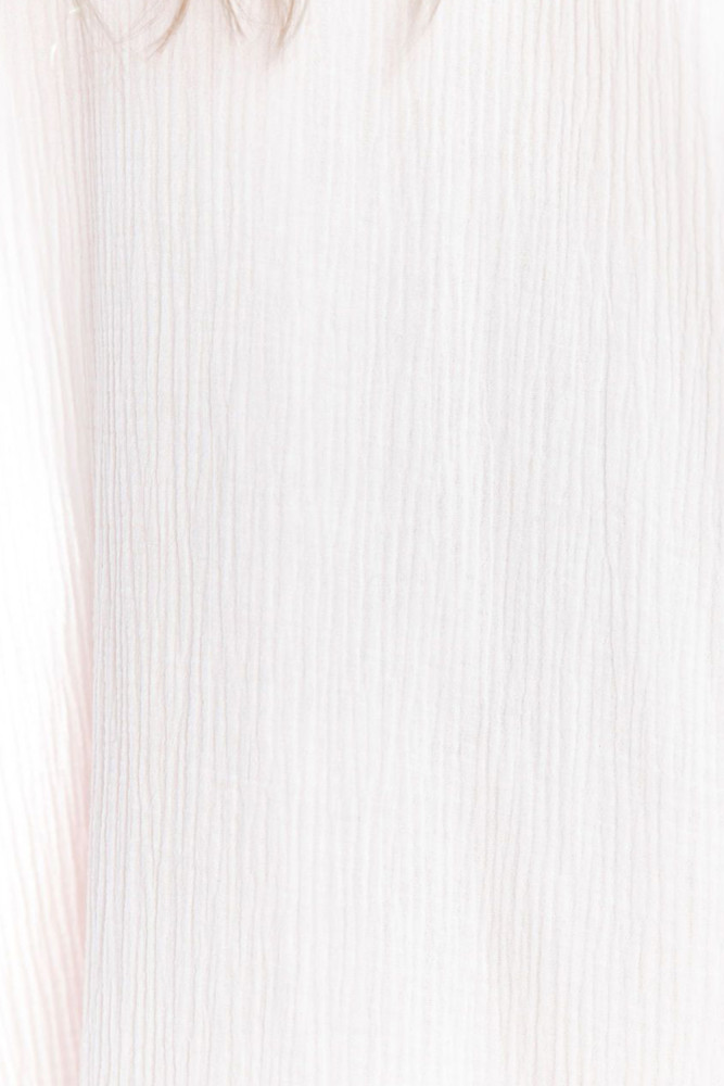 Crinkled Buttons Maxi Beach Dress with Slits Swimear Coverups