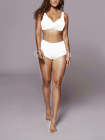 Women Two Piece Swimsuit Twist Bikini Tops with High Waisted Boyleg Bathing Suit