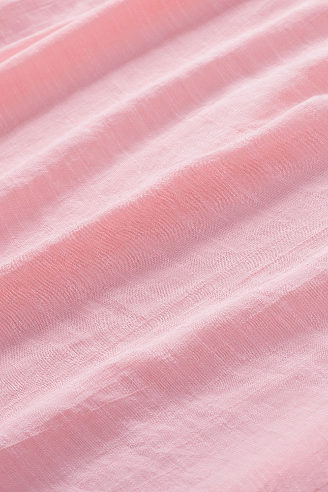 Ladies Tiered Ruffled Drawstring V Neck Blouse Top