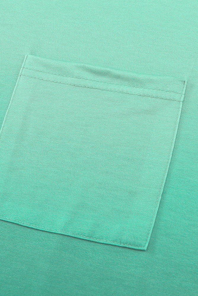 Womens Ombre Tie-dye Cap Sleeve T-Shirt with Pocket