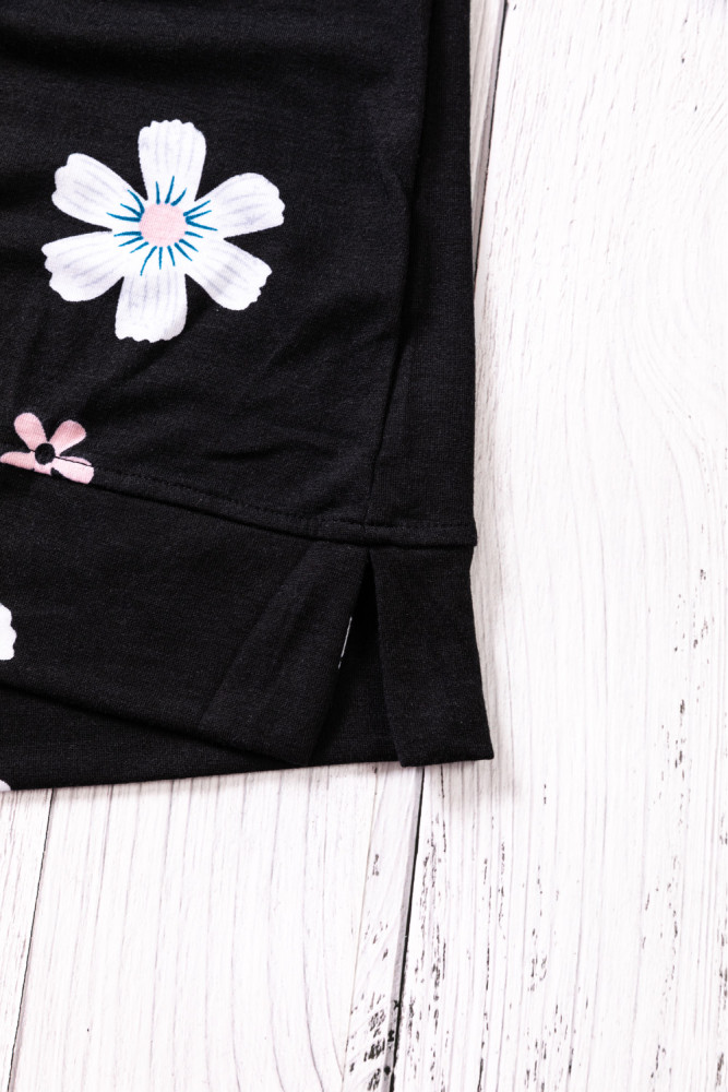 Floral T-shirt Womens Leopard Pattern Tee Tops