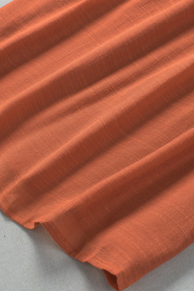 Ladies Tiered Ruffled Drawstring V Neck Blouse Top