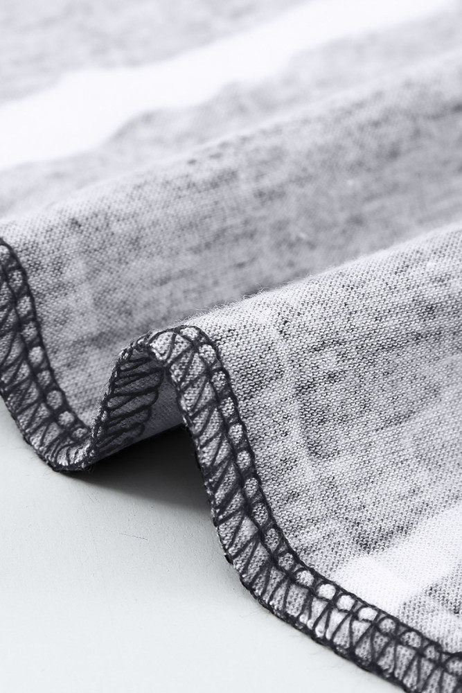 Womens Ombre Tie-dye Cap Sleeve T-Shirt with Pocket