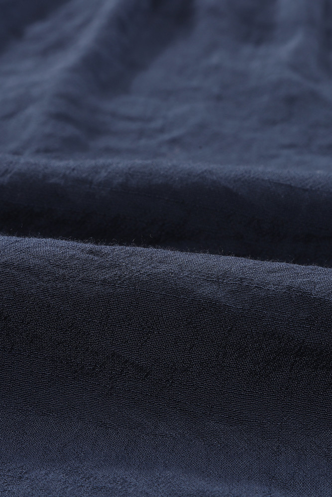 Ladies Tiered Ruffled Drawstring V Neck Blouse Top