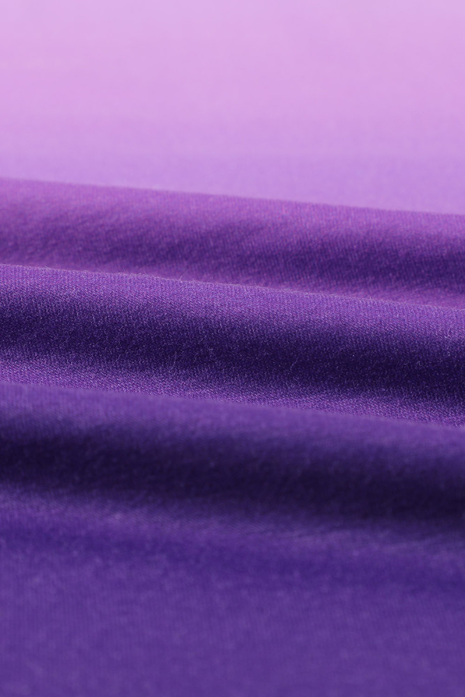 Womens Ombre Tie-dye Cap Sleeve T-Shirt with Pocket