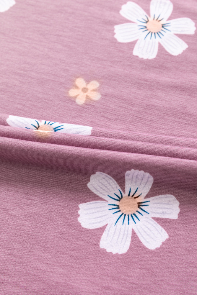 Floral T-shirt Womens Leopard Pattern Tee Tops