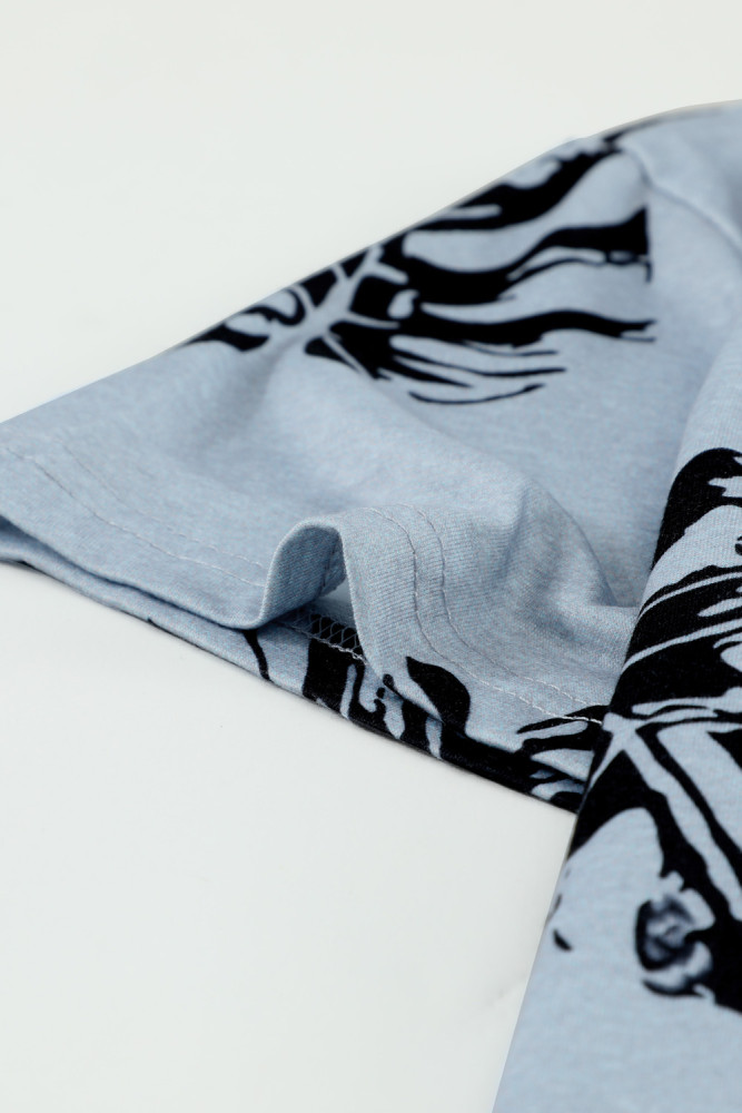 Crewneck Tee Dandelion Print Graphic Loose Casual T-Shirt