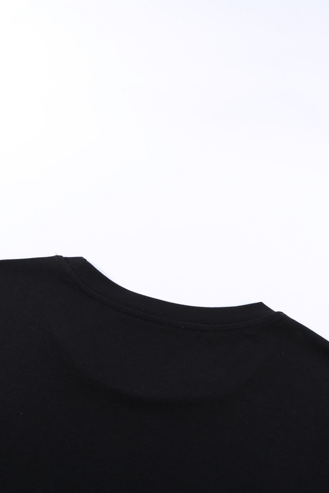 Crewneck Tee Dandelion Print Graphic Loose Casual T-Shirt