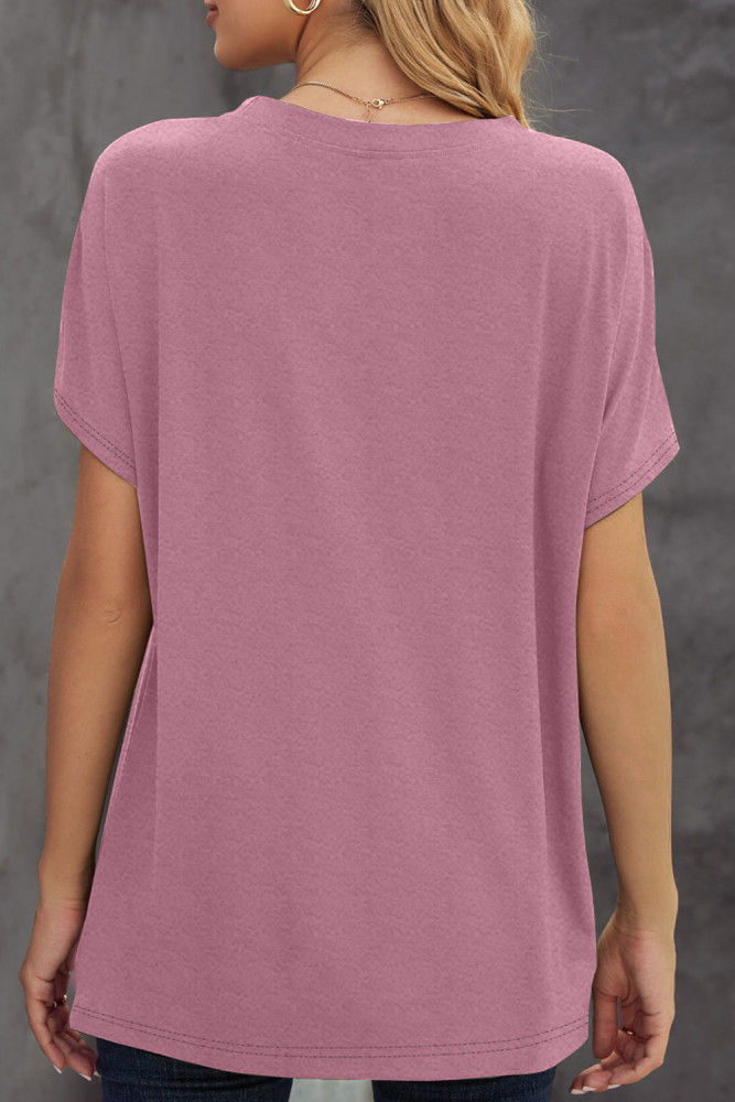 Crewneck Tee Dandelion Print Graphic Loose Casual T-Shirt