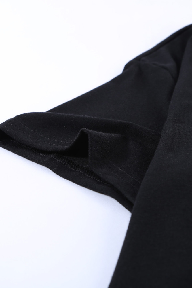 Crewneck Tee Dandelion Print Graphic Loose Casual T-Shirt