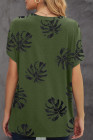 Crewneck Tee Dandelion Print Graphic Loose Casual T-Shirt