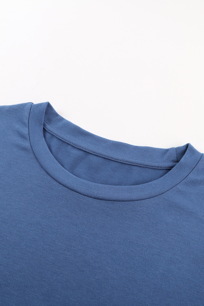 Crewneck Tee Dandelion Print Graphic Loose Casual T-Shirt