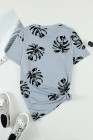 Crewneck Tee Dandelion Print Graphic Loose Casual T-Shirt