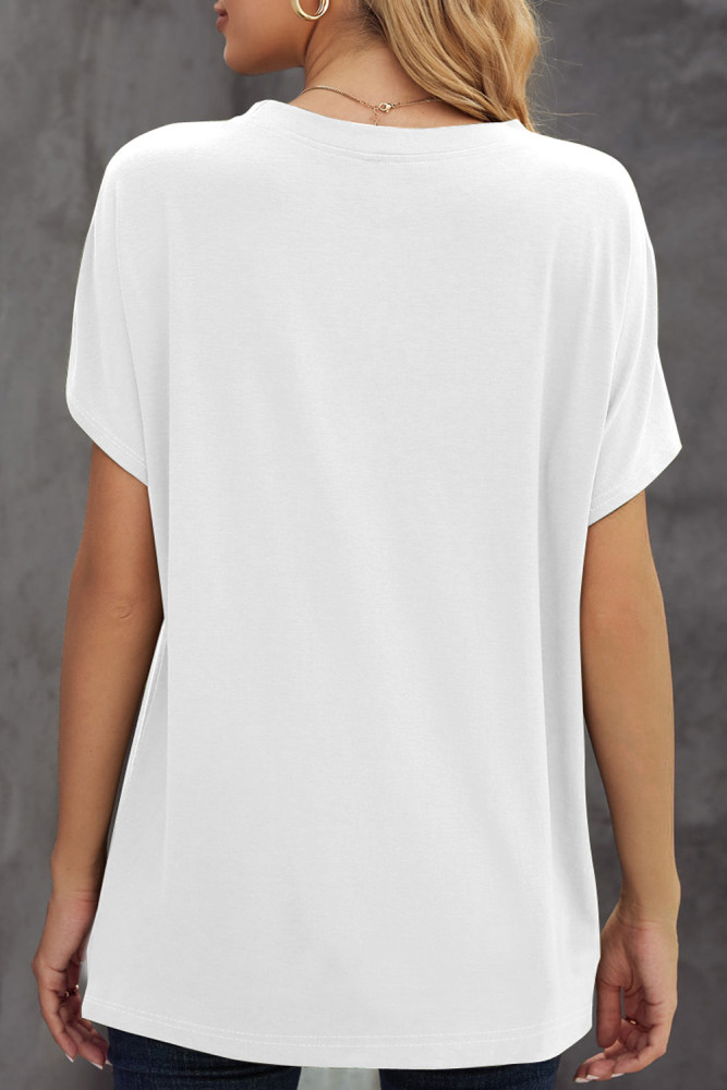 Crewneck Tee Dandelion Print Graphic Loose Casual T-Shirt