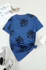 Crewneck Tee Dandelion Print Graphic Loose Casual T-Shirt