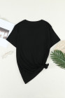 Crewneck Tee Dandelion Print Graphic Loose Casual T-Shirt