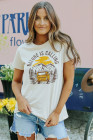 Womens Nature Is Calling Car Graphic Printed Tee Shirts