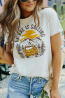 Womens Nature Is Calling Car Graphic Printed Tee Shirts