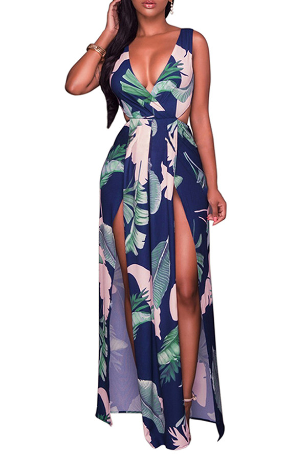 Long Dresses For Women Sleeveless Ladies Floral Maxi Dresses