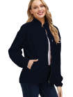 Women's Faux Fur Jacket Pocket Warm Fleece Coat