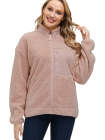 Women's Faux Fur Jacket Pocket Warm Fleece Coat