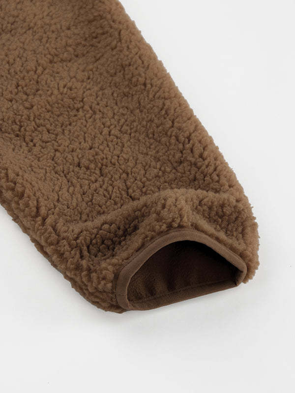 Women's Faux Fur Jacket Pocket Warm Fleece Coat