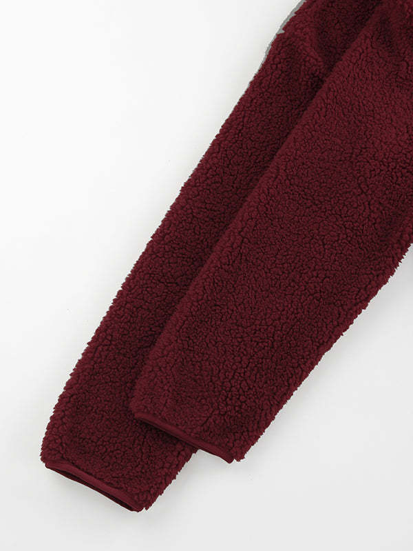 Women's Faux Fur Jacket Pocket Warm Fleece Coat