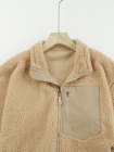 Women's Faux Fur Jacket Pocket Warm Fleece Coat