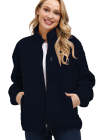 Women's Faux Fur Jacket Pocket Warm Fleece Coat