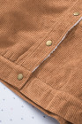 Womens Sherpa Lining Button Down Winter Corduroy Jacket
