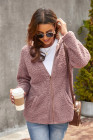 Women's Winter Hoodies Zip Up Sherpa Warm Coat with Pocket