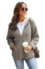 Women's Winter Hoodies Zip Up Sherpa Warm Coat with Pocket