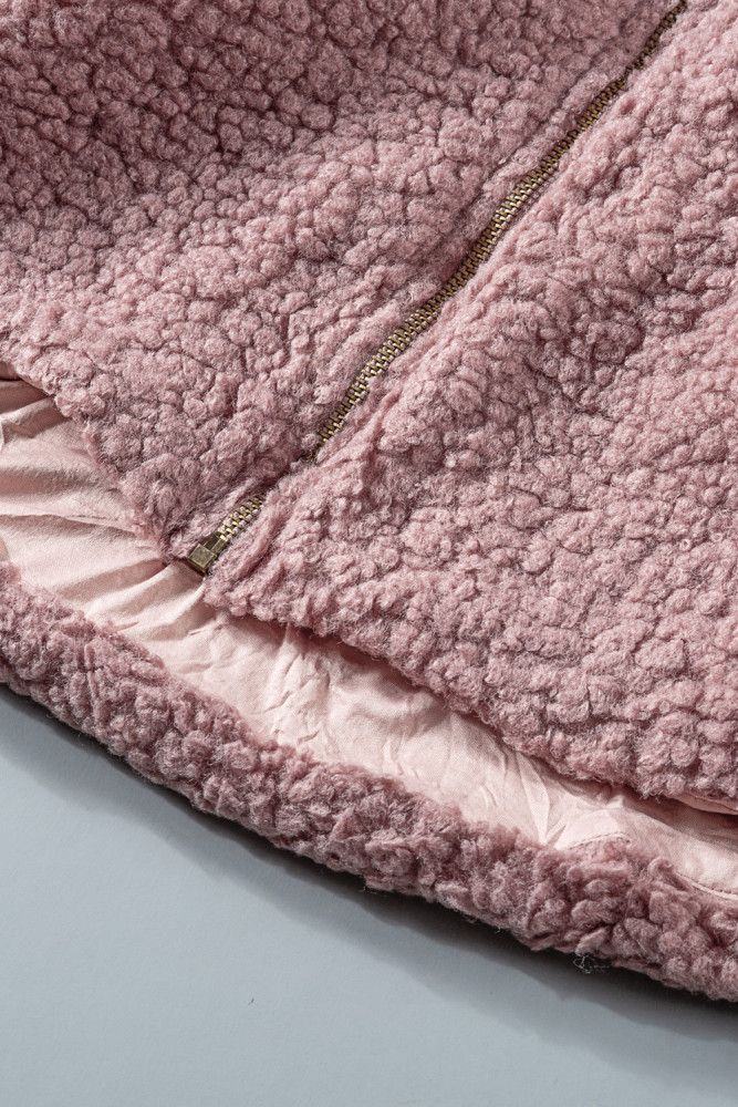 Women's Winter Hoodies Zip Up Sherpa Warm Coat with Pocket