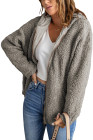 Women's Winter Hoodies Zip Up Sherpa Warm Coat with Pocket