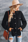 Winter Coats for Women Button Front Teddy Coat