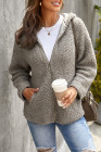 Women's Winter Hoodies Zip Up Sherpa Warm Coat with Pocket
