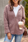Women's Winter Hoodies Zip Up Sherpa Warm Coat with Pocket