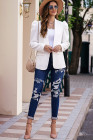 Casual Blazers Puff Sleeve Work Suit Office Blazer Jackets