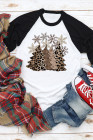Christmas Sweatshirts for Women Leopard Christmas Tree Funny Tops