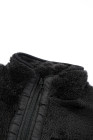 Womens Oversized Zip Up Sherpa Coat with Pocket
