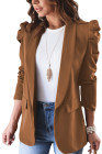 Casual Blazers Puff Sleeve Work Suit Office Blazer Jackets