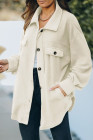 Women's Turn Down Collar Buttoned Shacket Jacket Coat Outerwear