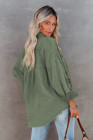 Women's Frayed Denim Jacket Distressed Fringe Trim Denim Shirt