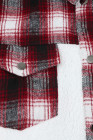 Womens Winter Plaid Shirts Coats Buttoned Pocket Sherpa Jacket