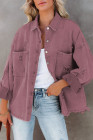 Women's Frayed Denim Jacket Distressed Fringe Trim Denim Shirt