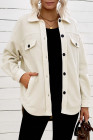 Women's Turn Down Collar Buttoned Shacket Jacket Coat Outerwear