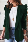 Casual Blazers Puff Sleeve Work Suit Office Blazer Jackets